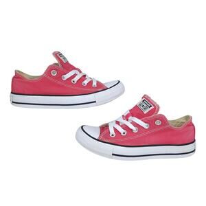 Converse Shoes Womens 6 Pink White Low Tops Bubblegum Preppy Skater Barbie
